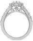 ფოტო #7 პროდუქტის Certified Diamond Pear Halo Bridal Set (2 ct. t.w.) in 18K White, Yellow or Rose Gold