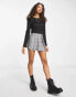 Фото #8 товара New Look knitted frill detail jumper in black
