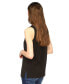 ფოტო #3 პროდუქტის Women's V-Neck Mixed-Media Sleeveless Top