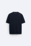 KNIT COTTON - SILK T-SHIRT