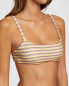 RVCA 282896 Women Bralette Bikini Tops - Stripe Out Bralette (Creme, Size Large)