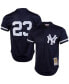 Фото #1 товара Men's Don Mattingly Navy New York Yankees 1995 Authentic Cooperstown Collection Mesh Batting Practice Jersey