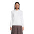Фото #6 товара Women's School Uniform Long Sleeve Feminine Fit Mesh Polo Shirt
