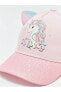 Фото #4 товара Unicorn Baskılı Sim Detaylı Pembe Kız Çocuk Kep Şapka