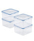 Фото #1 товара Easy Essentials Square 41-Oz. Food Storage Container, Set of 4