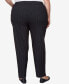 Plus Size World Traveler Slim Fit Pinstripe Average Length Pants