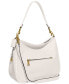 Soft Pebble Leather Cary Shoulder Bag with Convertible Straps