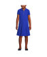 ფოტო #1 პროდუქტის Big Girls School Uniform Short Sleeve Mesh Pleated Polo Dress