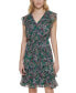 Women's Ruffled Floral Print Fit & Flare Dress