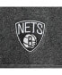 Фото #5 товара Men's Brooklyn Nets Heathered Charcoal Flanker Full-Zip Jacket