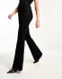 ASOS DESIGN sculpting super stretch flare jeans in black