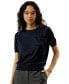 Women's Basic Silk Crewneck T-shirt for Women