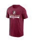 Фото #3 товара Men's Garnet Florida State Seminoles Football T-Shirt