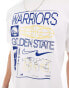 Nike Basketball NBA Unisex Golden State Warriors logo t-shirt in sail