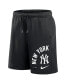 Фото #3 товара Men's Black New York Yankees Arched Kicker Shorts