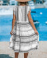 Фото #3 товара Women's Boho Sleeveless Ruffled Midi Beach Dress