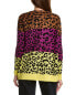 Фото #2 товара Kier + J Leopard Wool & Cashmere-Blend Cardigan Women's