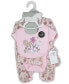 ფოტო #2 პროდუქტის Baby Girls Birdy Floral Layette Gift in Mesh Bag, 5 Piece Set