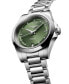 ფოტო #2 პროდუქტის Women's Swiss Automatic Conquest Diamond (1/20 ct. t.w.) Stainless Steel Bracelet Watch 34mm