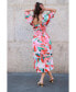 ფოტო #5 პროდუქტის Marisa Watermelon Smocked Midi Dress