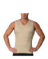 Фото #4 товара Insta Slim Men's Compression Sleeveless V-Neck T-Shirt