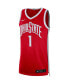 Фото #3 товара Men's #1 Scarlet Ohio State Buckeyes Limited Basketball Jersey