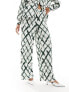 Фото #9 товара Vero Moda wide leg trouser co-ord in tie dye check