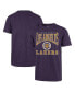 Фото #1 товара Men's Purple Distressed Los Angeles Lakers All Out Scrum T-shirt