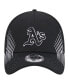 Фото #3 товара Men's Black Oakland Athletics Active Dash Mark 39THIRTY Flex Hat