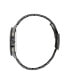 ფოტო #2 პროდუქტის Unisex Three Hand Edition Three Black Stainless Steel Bracelet Watch 41mm