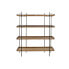 Shelves Home ESPRIT Brown Black Wood Metal 150 x 40 x 181 cm