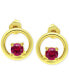 Cubic Zirconia Circle Stud Earrings, Created for Macy's