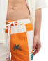 Parlez cabo printed cotton shorts in orange