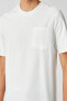 Erkek Ekru T-Shirt 3SAM10234HK