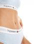 Tommy Hilfiger Waistband Thong in Blue Grey