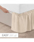 Фото #5 товара Ruffled Elastic Wrap Around Bedskirt 15 Inch Drop - King