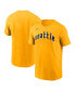 Men's Gold Seattle Mariners 2023 City Connect Wordmark T-shirt