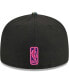 ფოტო #3 პროდუქტის Men's Black Philadelphia 76ers Dark Fantasy Neon Lotus Flower 59FIFTY Fitted Hat