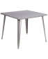 Фото #3 товара Adana 35.5" Square Metal Dining Table For Indoor And Outdoor Use