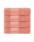 Фото #1 товара Larissa Geometric Embroidered Jacquard Border Cotton 4-Pc. Bath Towel Set