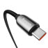 Фото #4 товара Kabel przewód USB-C z miernikiem mocy Power Delivery 100W 20V 5A 1m czarny