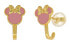 Фото #1 товара Decent gold-plated Minnie Mouse earrings ES00092YNKL.CS