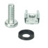 Фото #1 товара M-CAB 7200157 - Cage nuts pack - Silver