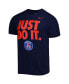 Фото #3 товара Men's Navy Paris Saint-Germain Just Do It T-shirt