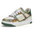 Фото #2 товара Puma Liberty X Slipstream Floral Lace Up Womens Green, Multi, Off White Sneaker