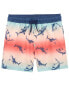 Фото #6 товара Toddler Ombre Shark Print Swim Trunks 5T