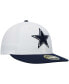 Фото #2 товара Men's White, Navy Dallas Cowboys 59FIFTY Fitted Hat