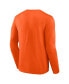 ფოტო #3 პროდუქტის Men's Orange Illinois Fighting Illini Distressed Arch Over Logo Long Sleeve T-shirt