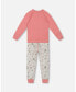 Фото #3 товара Big Girls Organic Cotton Two Piece Pajama Set Beige Mix Printed Squirrel