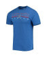 ფოტო #3 პროდუქტის Men's Heathered Charcoal, Royal Kansas Jayhawks Meter T-shirt and Pants Sleep Set